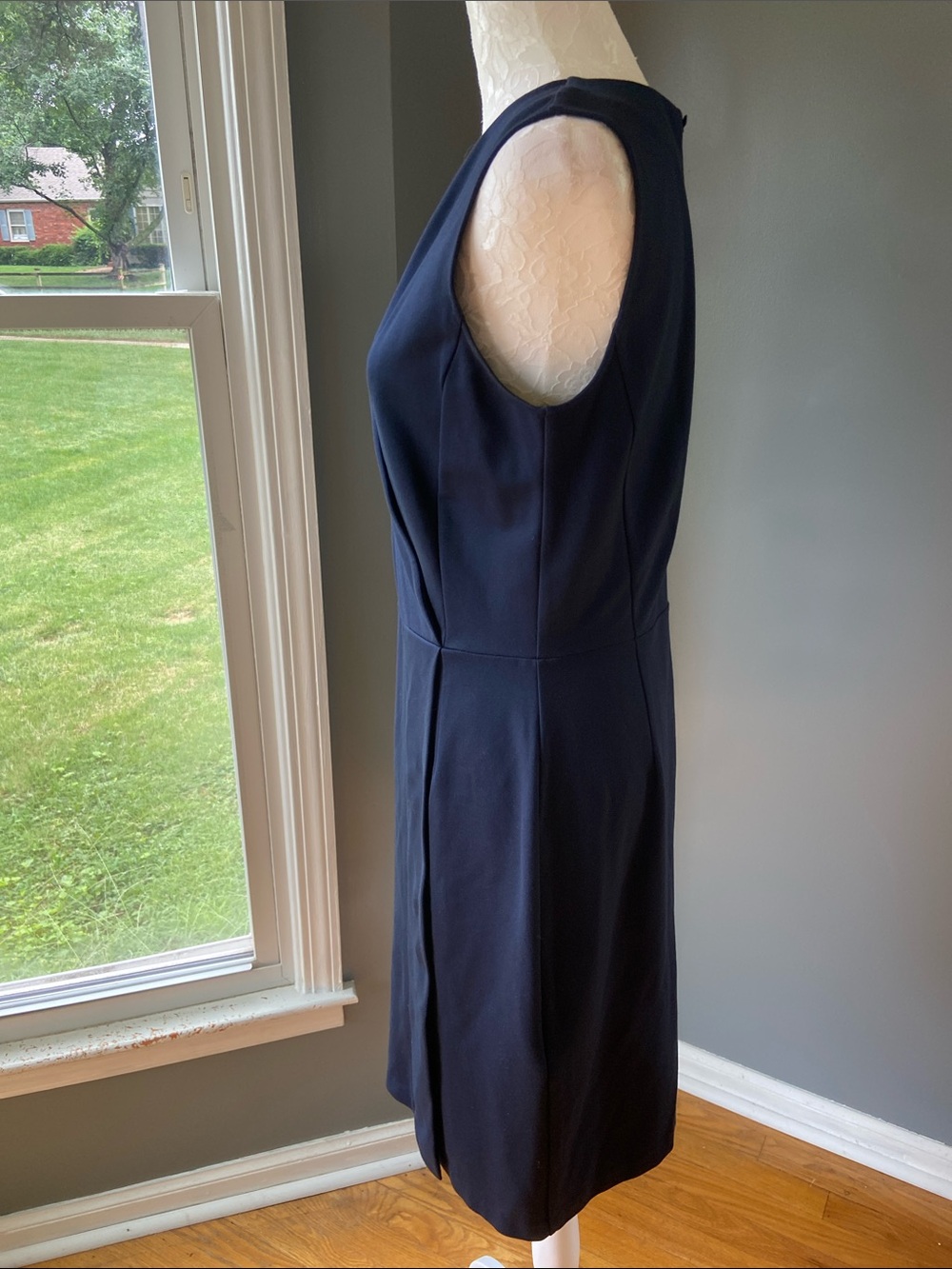 Brooks Brothers Navy Wrap-Front Midi Dress - Picture 5 of 7